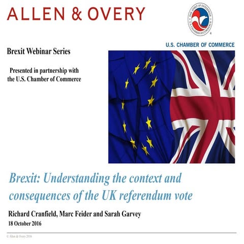 Brexit Webinar Series 1