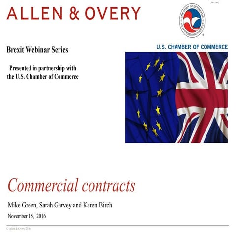 Brexit Webinar Series 5 