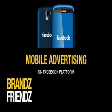 Facebook Mobile advertising - options and features