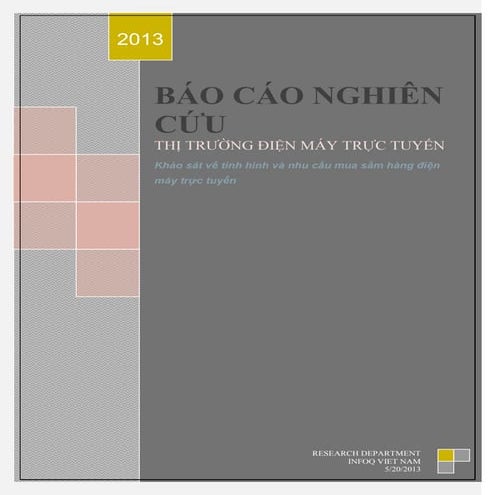 Báo cáo nghiên cứu thị trường điện máy trực tuyến 2013