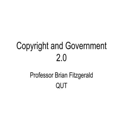 Public Sphere: Gov 2.0 - Brian Fitzgerald