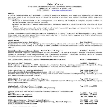 Brian coree cv | DOC