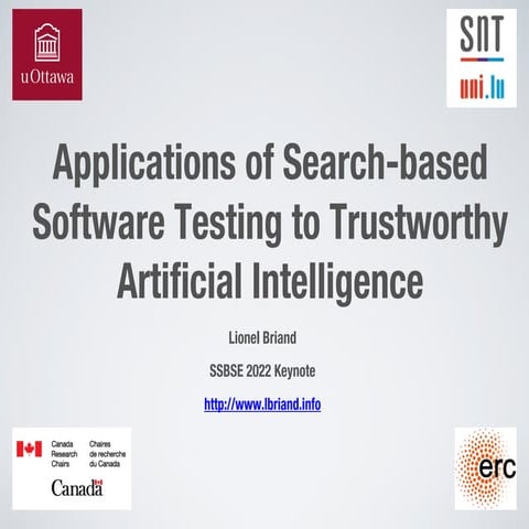 Applications of Search-based Software Testing to Trustworthy Artificial ...