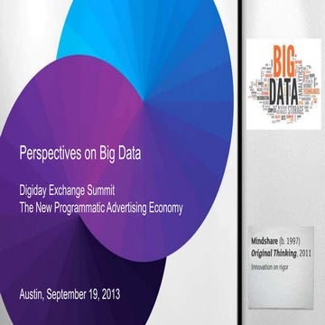 Mindshare at DES: Programmatic: It's Not Really About Cheap Media