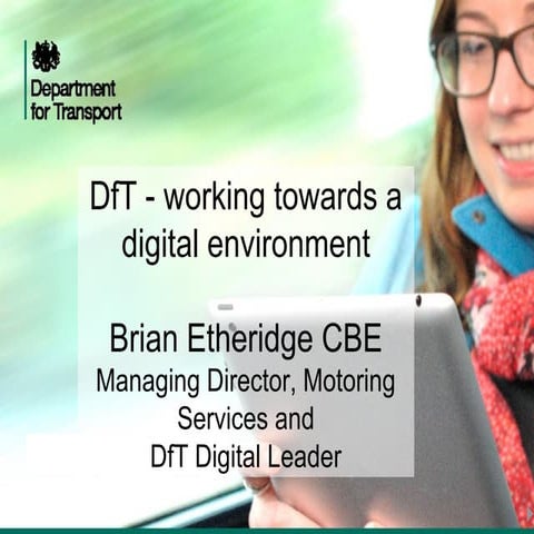 SPRINT 13 Working towards a digital environment - Brian Etheridge CBE ...
