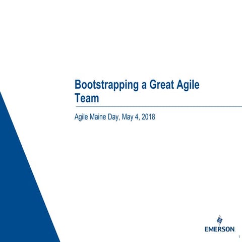 Brian Haggard - bootstrapping a great agile team