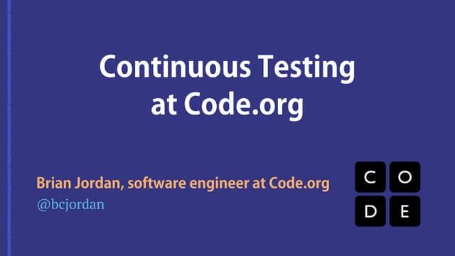 [Webinar] Continuous Testing Done Right: Test Automation at the World's Leadi...