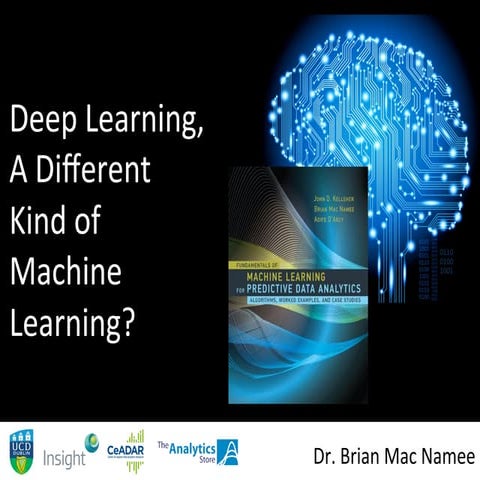 Databeers Dub #2 - Brian Mac Namee - Deep Learning, A Different Kind of Machine Learning or Not?