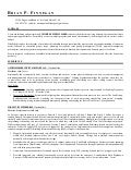 Brian p finnegan resume