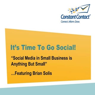 Social Media in Small Business is A...