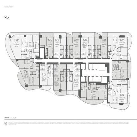 Brickell Flatiron floor plans