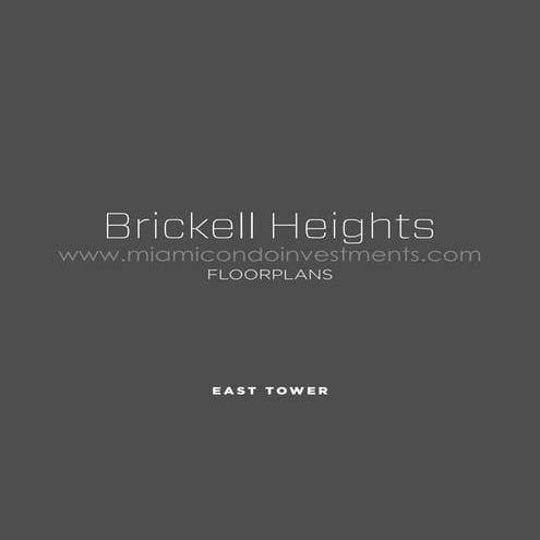 Brickell Heights floor plans