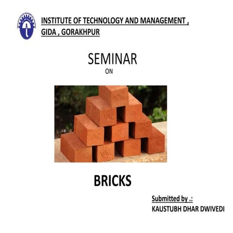 CLASSIFICATION AND CHARACTERISTICS OF BRICK | PPTX