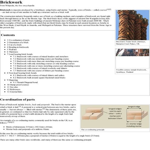 Brickwork   wikipedia