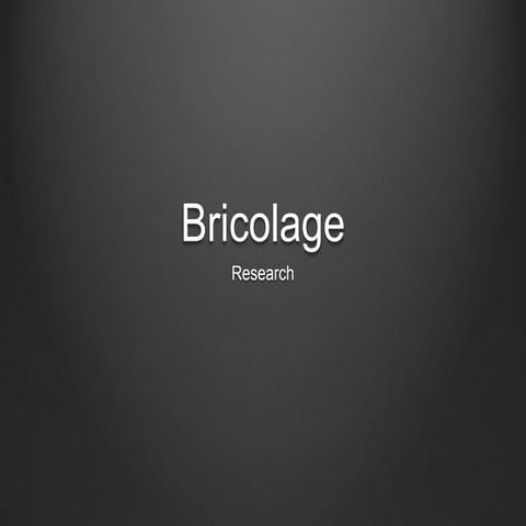 Bricolage power point