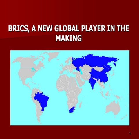Brics, a new global player