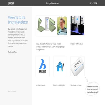 Bricsys Newsletter (Q3 - 2013)