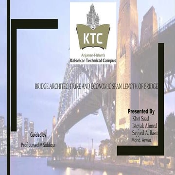 Bridge architecture and economic sapn 1