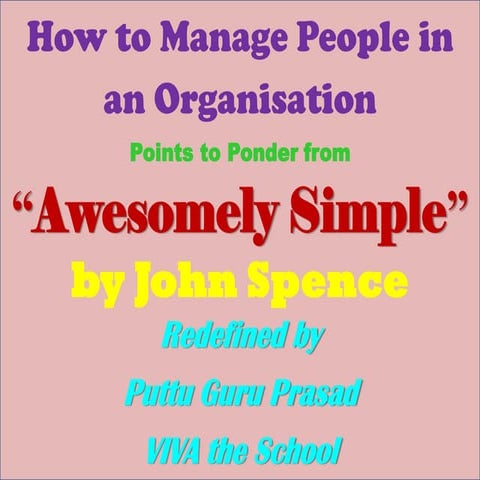 Bridge how to manage people in an organisation pgp