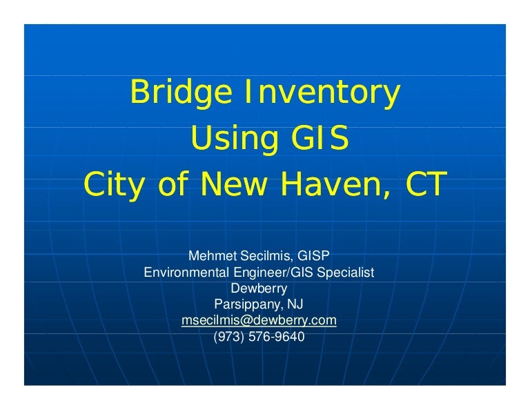 Bridge Inventory Using GIS