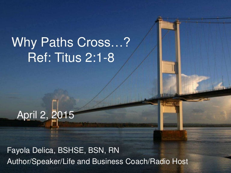 Bridge ministry 4 215 speech