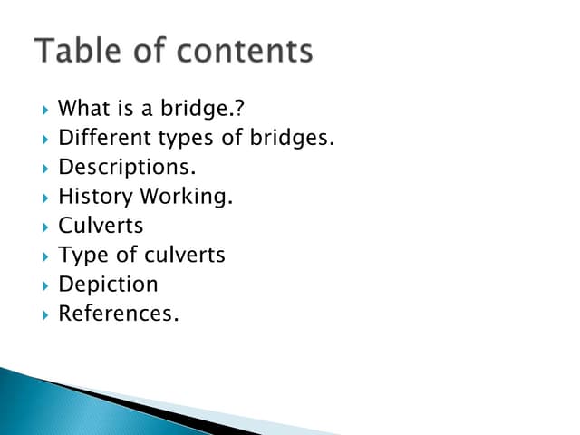 types of bridges