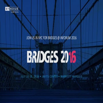 Bridges 2016 Supply Chain Event