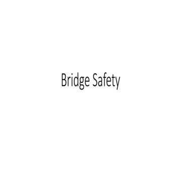 Bridge safety 2017