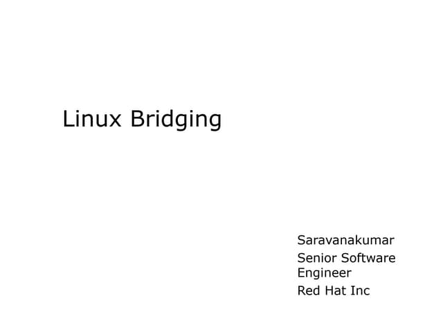 Bridging and its use in KVM