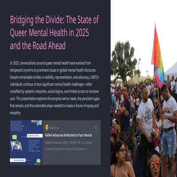 Bridging the Divide: The State of Queer Mental Health in 2025 and the ...