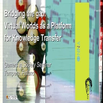 Bridging The Gap: Virtual Worlds as a Platform for Knowledge Transfer