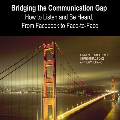 Bridging The Communication Gap