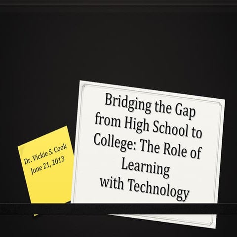 Bridging the gap role of technology | PPT