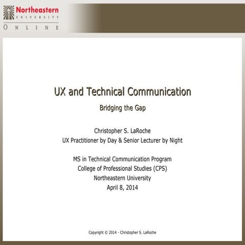 UX and Technical Communication: Bridging the Gap