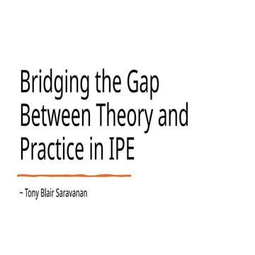 Bridging the Gap Between Theory and Practice in Interprofessional ...