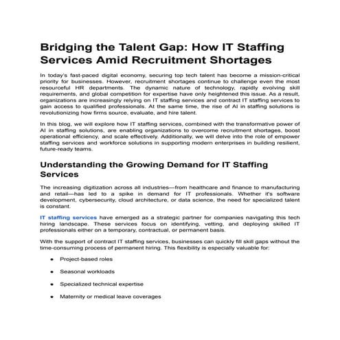 Bridging the Talent Gap_ How IT Staffing Services Amid Recruitment Shortages.pdf