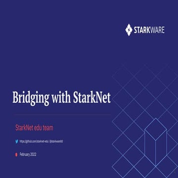 Bridging with StarkNet