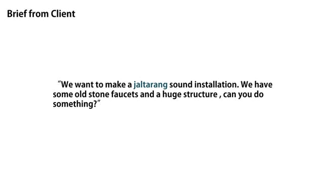 Jaltarang : Brief
