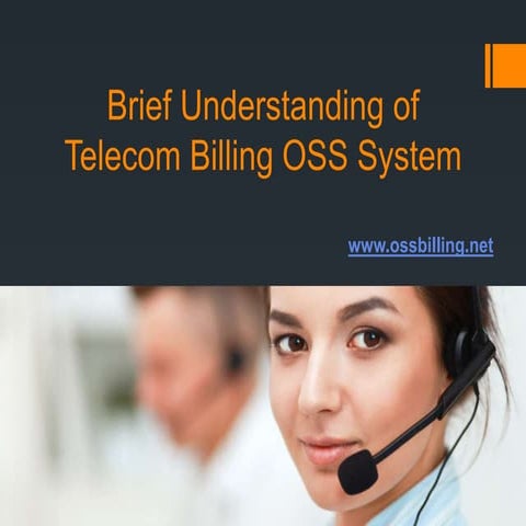 Brief understanding of telecom billing oss system