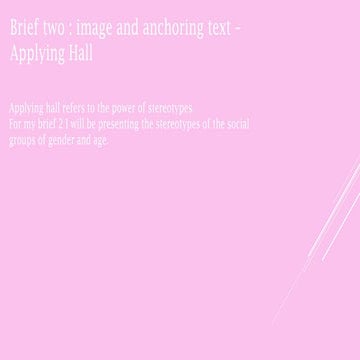 media studies practice brief 2 applying hall