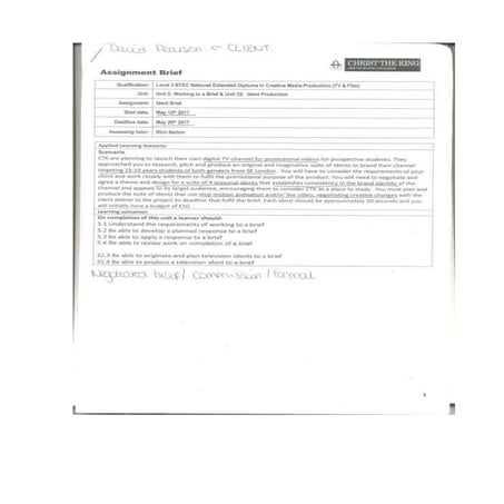Commission brief example | PDF