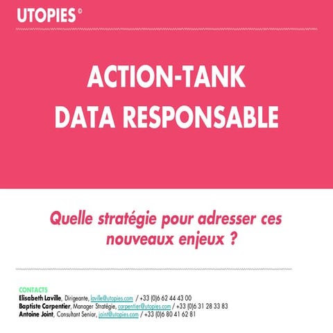 Action Tank Data Responsable | PPT