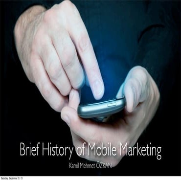 Brief history about mobile marketing