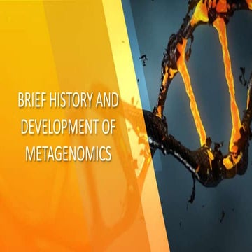 Brief history and development of metagenomics