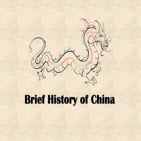 Brief history of china