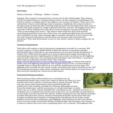 Task 3 - Pitch for audience 