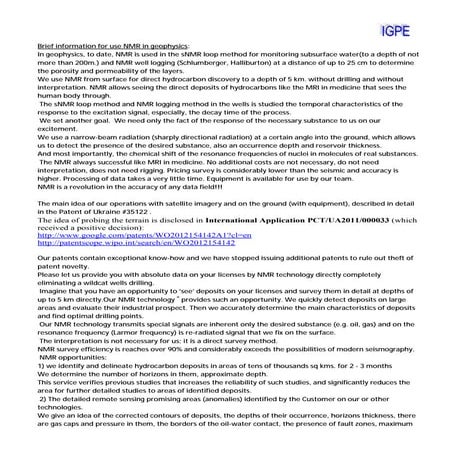 Brief information for use nmr in geophysics1