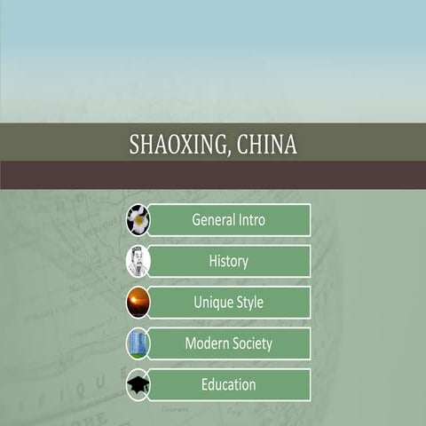 Brief Intro to Shaoxing