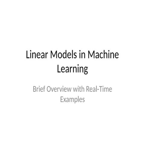Brief_Linear_Models_PPTBrief_Linear_Models_PPTBrief_Linear_Models_PPTBrief_Li...