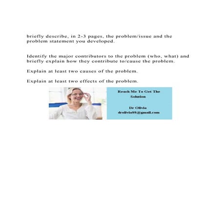briefly describe, in 2-3 pages, the problemissue and the proble.docx